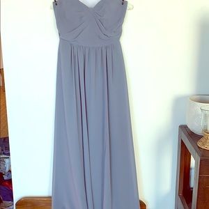 Social Bridesmaid Size 2 Georgette In Silverstone